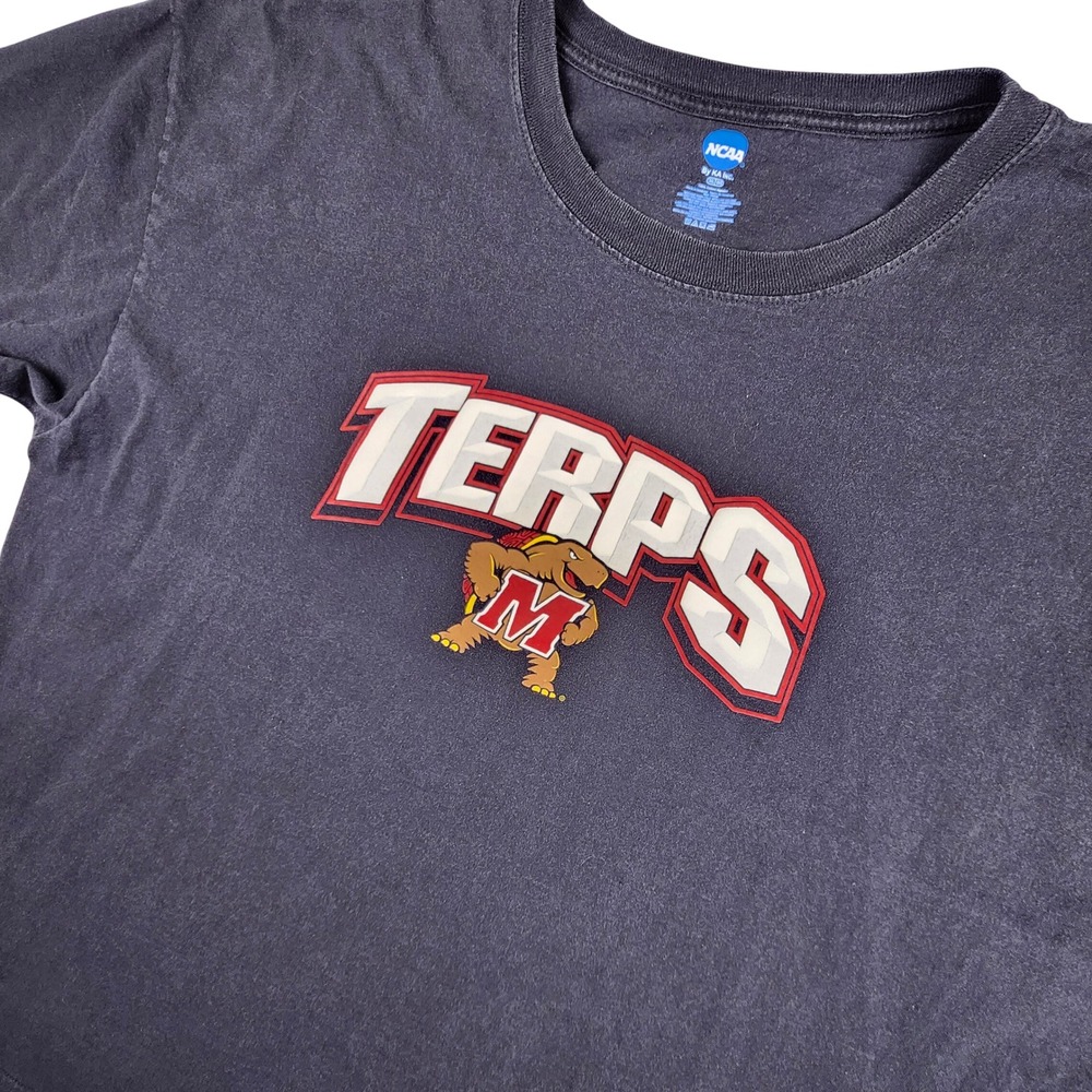 NCAA Maryland Terrapins T-Shirt Men 3XL Black Terps Puff Graphic Logo SS Testudo